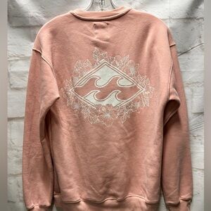 Billabong women’s crewneck sweatshirt pink‎ size small
